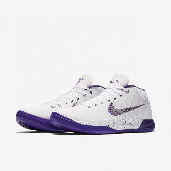 Nike Kobe A.D. Basketballschuhe Herren Weiß Schwarz Lila 202-52199