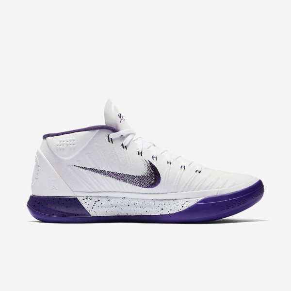 Nike Kobe A.D. Basketballschuhe Herren Weiß Schwarz Lila 202-52199