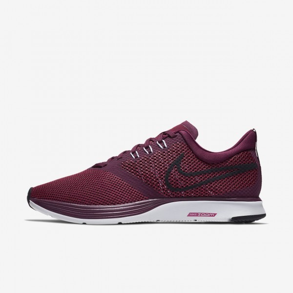 Nike Zoom Strike Laufschuhe Damen Bordeaux Weiß S...