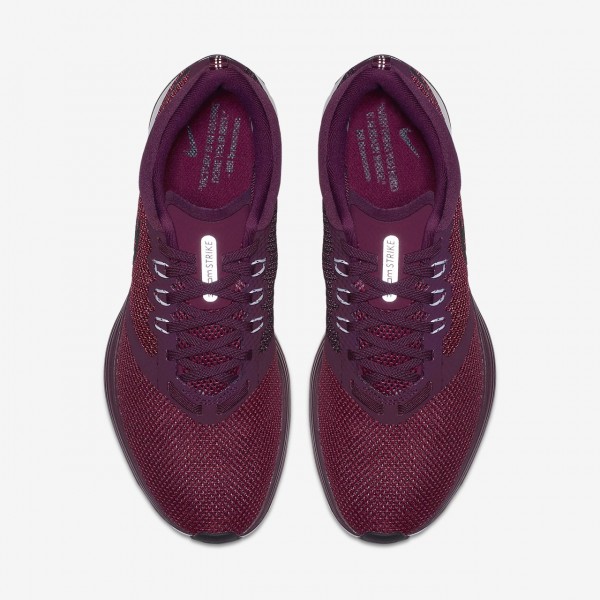 Nike Zoom Strike Laufschuhe Damen Bordeaux Weiß Schwarz 486-21387