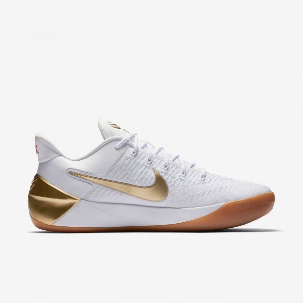 Nike Kobe A.D. Basketballschuhe Herren Weiß Metallic Gold 169-85935