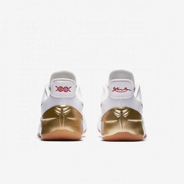 Nike Kobe A.D. Basketballschuhe Herren Weiß Metallic Gold 169-85935