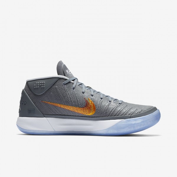 Nike Kobe A.D. Basketballschuhe Herren Silber Orange Rot 486-11034