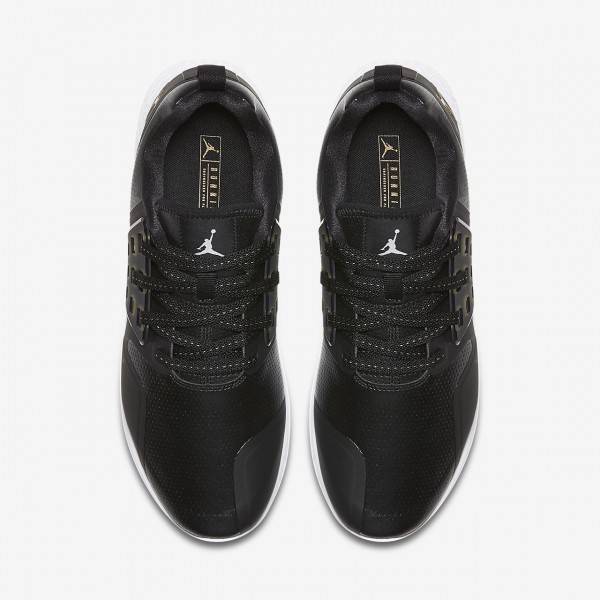 Nike Jordan Grind Laufschuhe Herren Schwarz Weiß Metallic Gold 570-85395