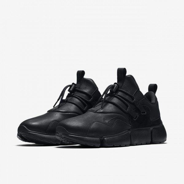 Nike Pocket Knife Dm Leder Freizeitschuhe Herren Schwarz 145-54123