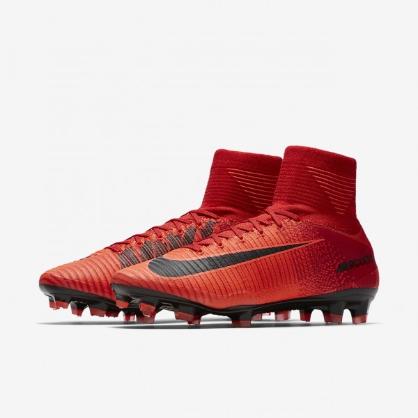 Nike Mercurial Superfly V Fg Fußballschuhe Herren Rot Schwarz 645-98391