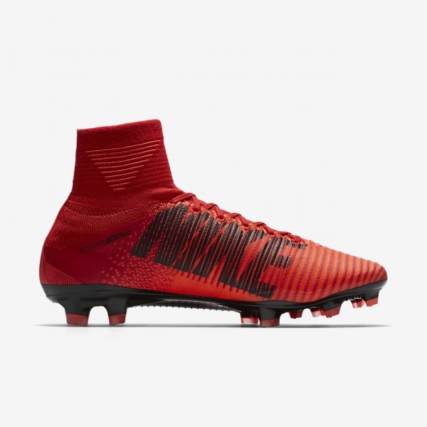 Nike Mercurial Superfly V Fg Fußballschuhe Herren Rot Schwarz 645-98391