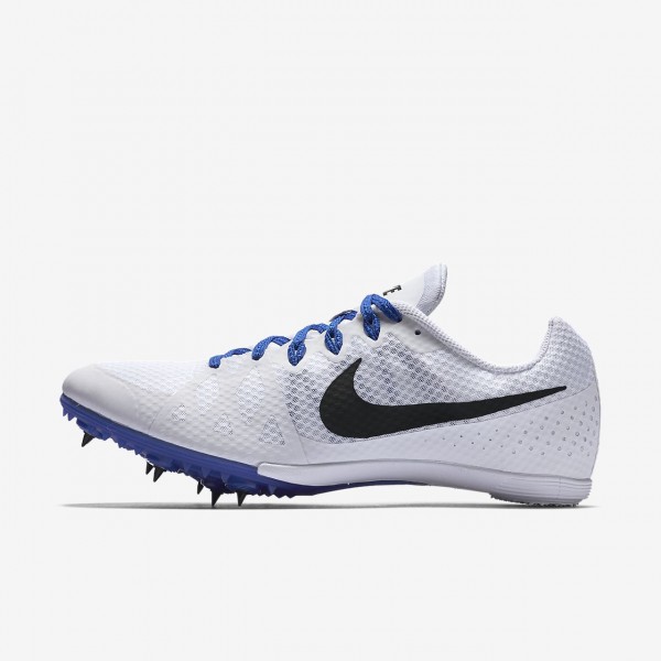 Nike Zoom Rival M 8 Spike Schuhe Damen Weiß Blau ...