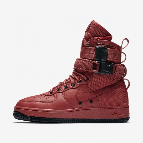 Nike Sf Air Force 1 Boots Damen Rot Schwarz 542-81848