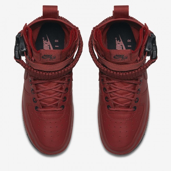 Nike Sf Air Force 1 Boots Damen Rot Schwarz 542-81848