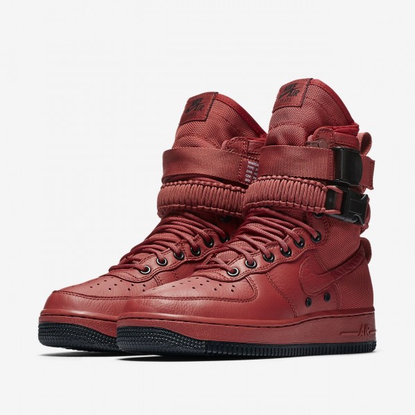 Nike Sf Air Force 1 Boots Damen Rot Schwarz 542-81848