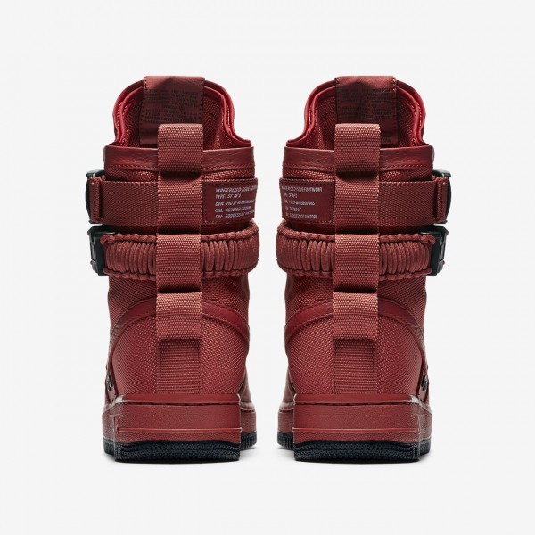 Nike Sf Air Force 1 Boots Damen Rot Schwarz 542-81848