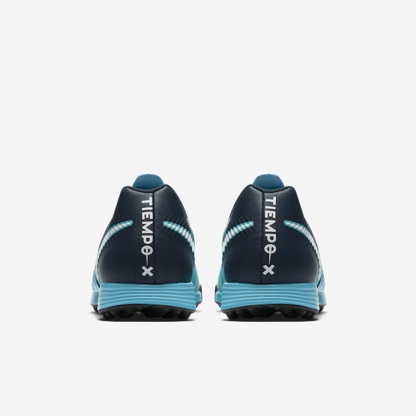 Nike Tiempox Ligera Iv Tf Fußballschuhe Damen Blau Obsidian Weiß 859-12452
