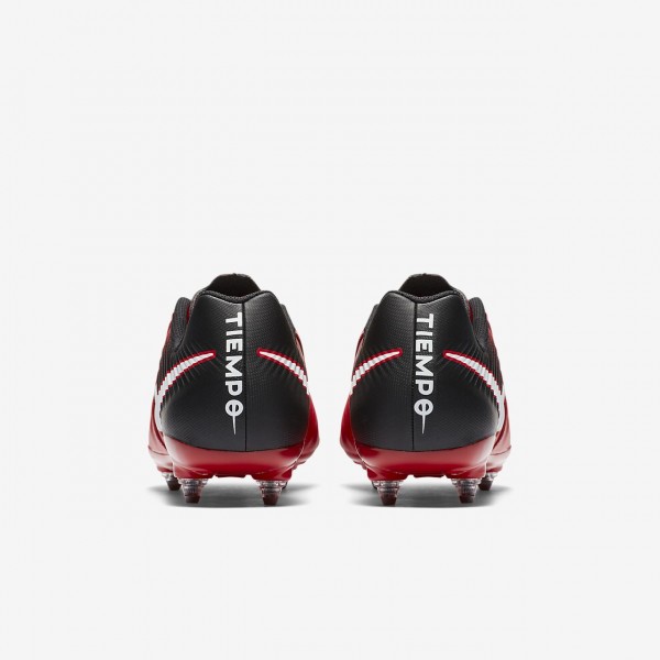 Nike Tiempo Ligera Iv Sg Fußballschuhe Damen Schwarz Rot Weiß 627-81061