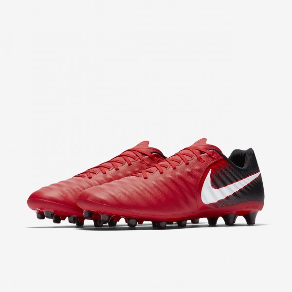 Nike Tiempo Ligera Iv Ag-pro Fußballschuhe Damen Schwarz Rot Weiß 746-54584