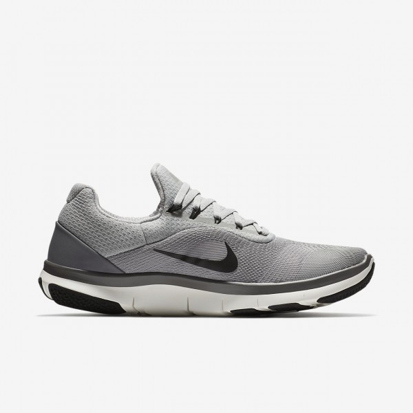 Nike Free Trainer V7 Trainingsschuhe Herren Silber Weiß Schwarz 253-21537