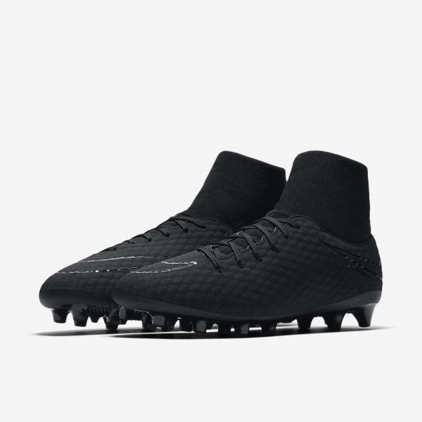 Nike Hypervenom Phelon 3 Dynamic Fit Ag-pro Fußballschuhe Herren Schwarz 941-37003
