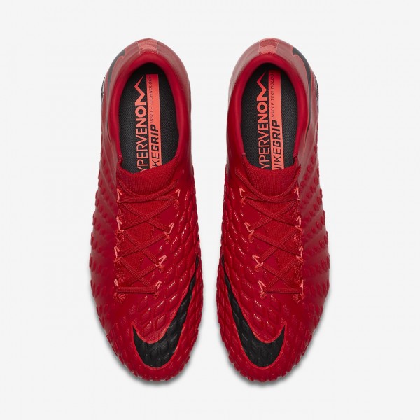 Nike Hypervenom Phantom 3 Fg Fußballschuhe Herren Rot Schwarz 820-95466