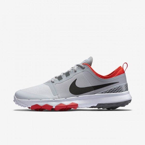 Nike Fi Impact 2 Golfschuhe Herren Grau Platin Sch...