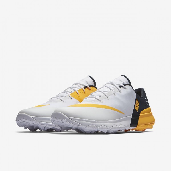 Nike Fi Flex Golfschuhe Herren Weiß Navy Orange 494-32726