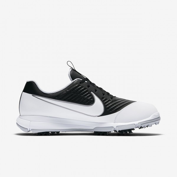 Nike Explorer 2 S Golfschuhe Herren Schwarz Metallic Silber Grau Weiß 885-74953