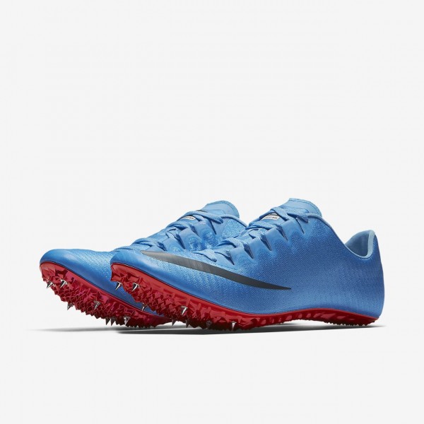 Nike Superfly Elite Spike Schuhe Damen Blau Rot 531-16113