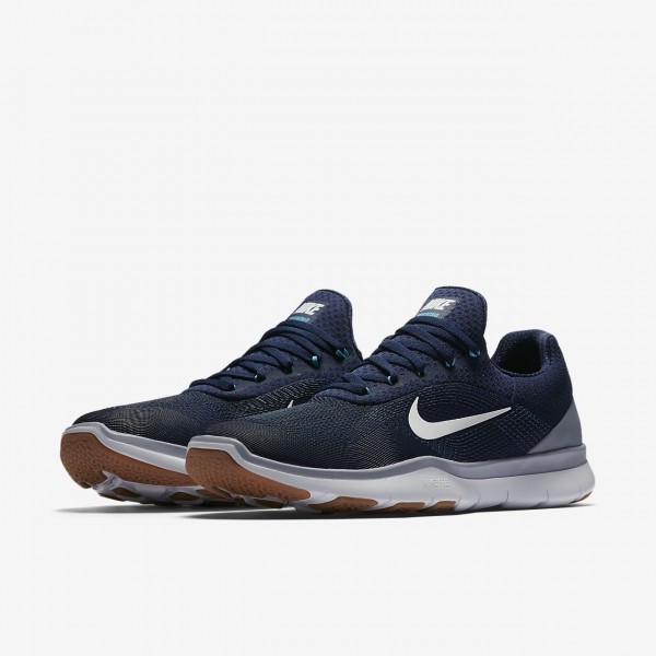 Nike Free Trainer V7 Trainingsschuhe Herren Blau Grau Weiß 828-55287