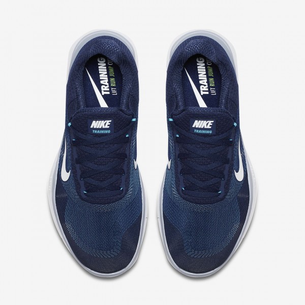 Nike Free Trainer V7 Trainingsschuhe Herren Blau Grau Weiß 828-55287