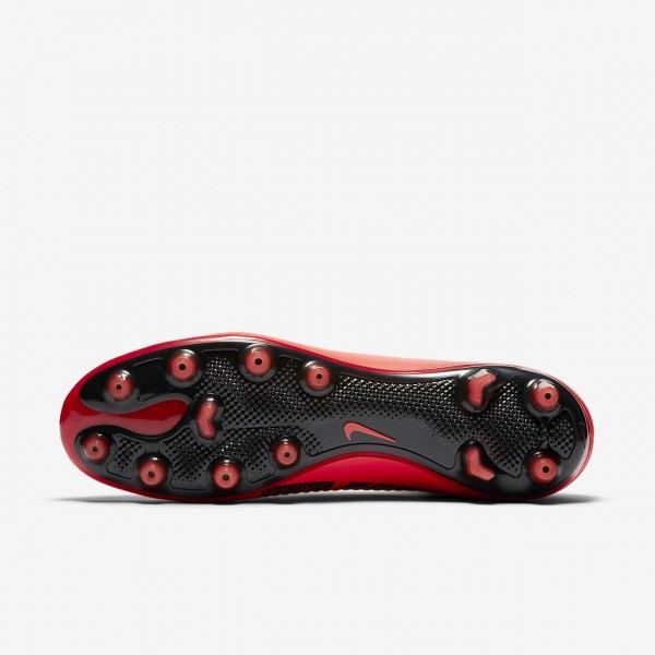 Nike Mercurial Veloce III Dynamic Fit Ag-pro Fußballschuhe Damen Rot Schwarz 672-53041