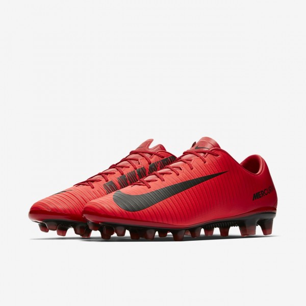 Nike Mercurial Veloce III Ag-pro Fußballschuhe Damen Rot Schwarz 561-21094