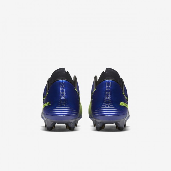 Nike Mercurial Vapor XI Neymar Fg Fußballschuhe Damen Blau Silber Grün Schwarz 401-69483