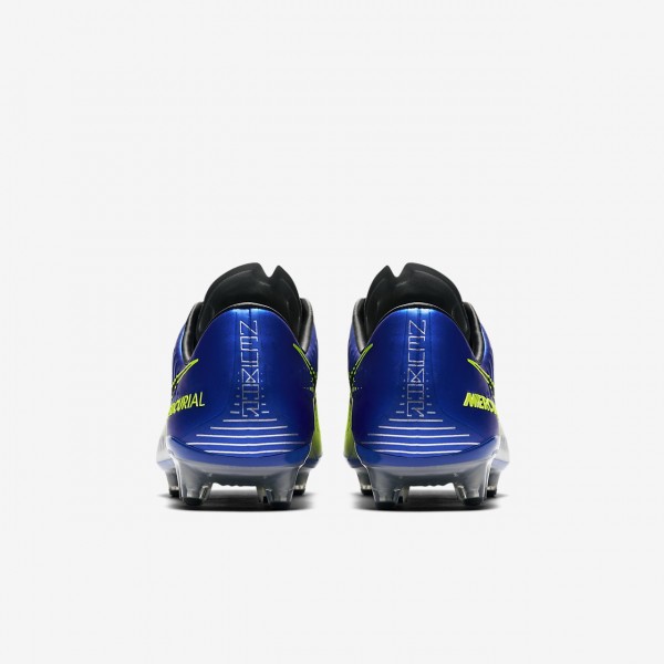 Nike Mercurial Vapor XI Neymar Ag-pro Fußballschuhe Damen Blau Silber Grün Schwarz 416-91890