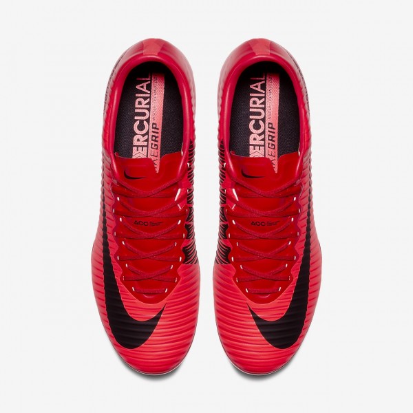 Nike Mercurial Vapor XI Fg Fußballschuhe Damen Rot Schwarz 282-14838