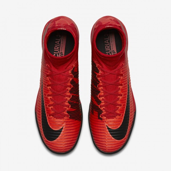 Nike Mercurialx Proximo II Tf Fußballschuhe Damen Rot Schwarz 345-49452