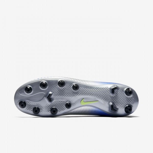 Nike Mercurial Victory VI Dynamic Fit Neymar Ag-pro Fußballschuhe Damen Blau Silber Grün Schwarz 221
