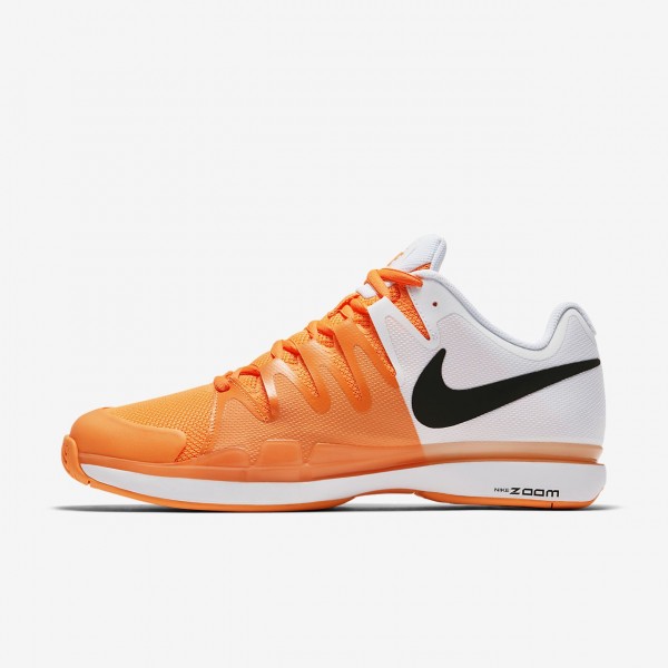 Nike Court Zoom Vapor 9 5 Tour Tennisschuhe Herren Orange Weiß Schwarz 822-31187