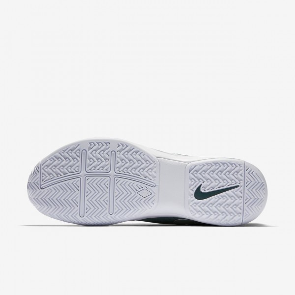 Nike Court Zoom Vapor 9 5 Tour Tennisschuhe Herren Dunkeltürkis Weiß Metallic Silber 802-51034