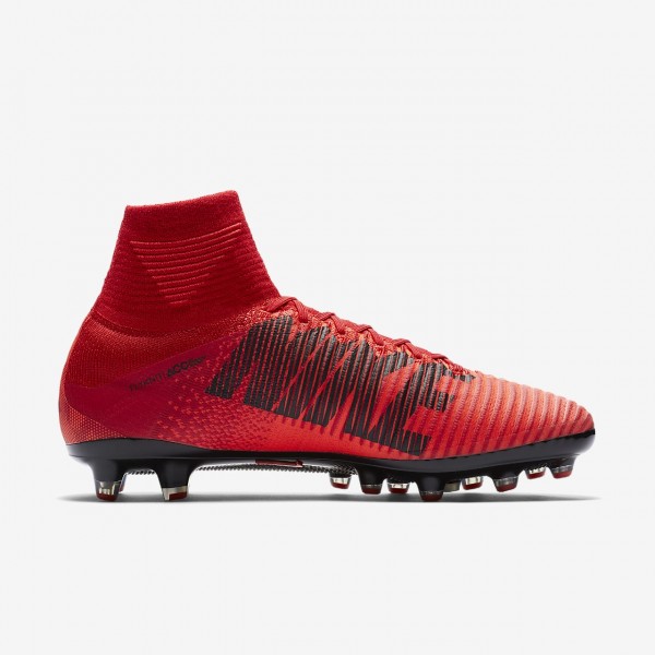 Nike Mercurial Superfly V Ag-pro Fußballschuhe Damen Rot Schwarz 648-42816