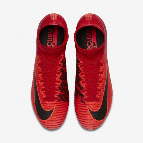 Nike Mercurial Superfly V Ag-pro Fußballschuhe Damen Rot Schwarz 648-42816