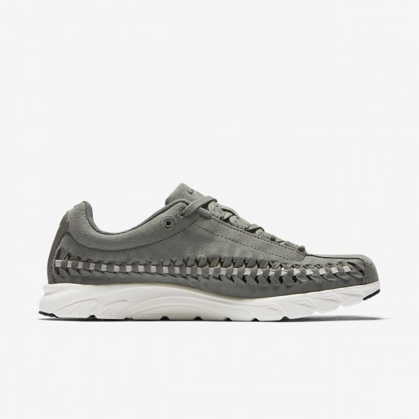 Nike Mayfly Woven Freizeitschuhe Damen Dunkelolive Weiß 699-22608