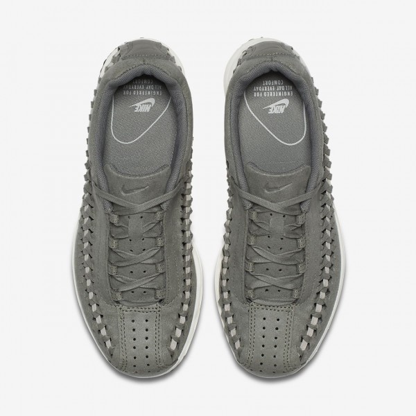 Nike Mayfly Woven Freizeitschuhe Damen Dunkelolive Weiß 699-22608