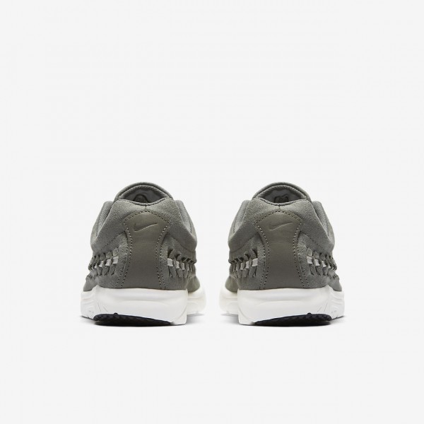 Nike Mayfly Woven Freizeitschuhe Damen Dunkelolive Weiß 699-22608