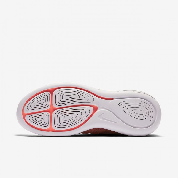 Nike Lunarglide 9 Laufschuhe Damen Weiß Rosa Grau Rot 204-78258