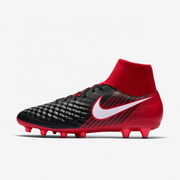 Nike Magista Onda II Dynamic Fit Ag-pro Fußballschuhe Damen Schwarz Rot Weiß 896-31091