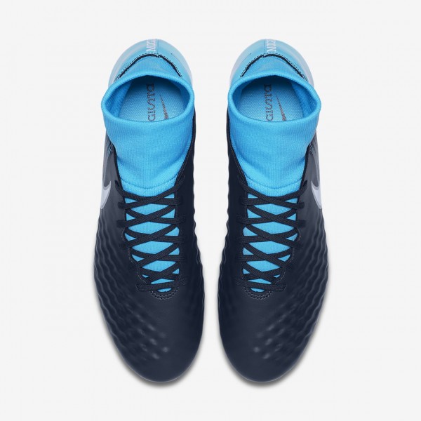 Nike Magista Onda II Dynamic Fit Fg Fußballschuhe Damen Obsidian Blau Weiß 450-66829