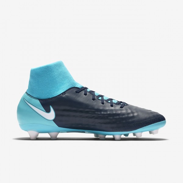 Nike Magista Onda II Dynamic Fit Ag-pro Fußballschuhe Damen Obsidian Blau Weiß 341-25527
