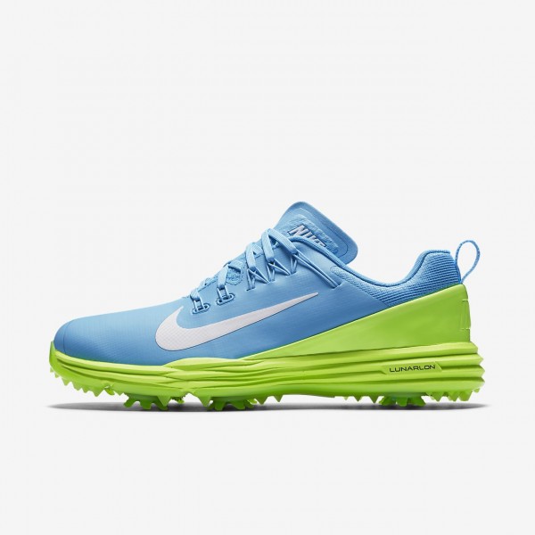 Nike Lunar Command 2 Golfschuhe Damen Blau Grün Weiß 414-26504