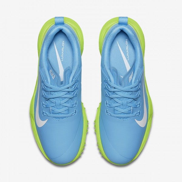 Nike Lunar Command 2 Golfschuhe Damen Blau Grün Weiß 414-26504