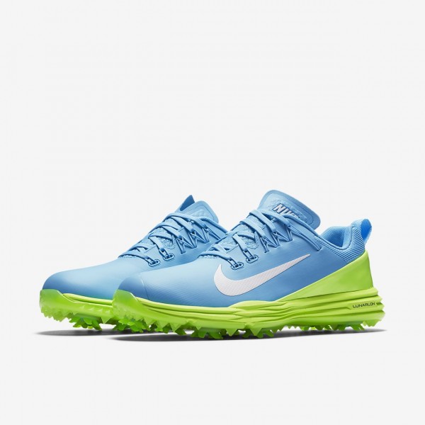 Nike Lunar Command 2 Golfschuhe Damen Blau Grün Weiß 414-26504