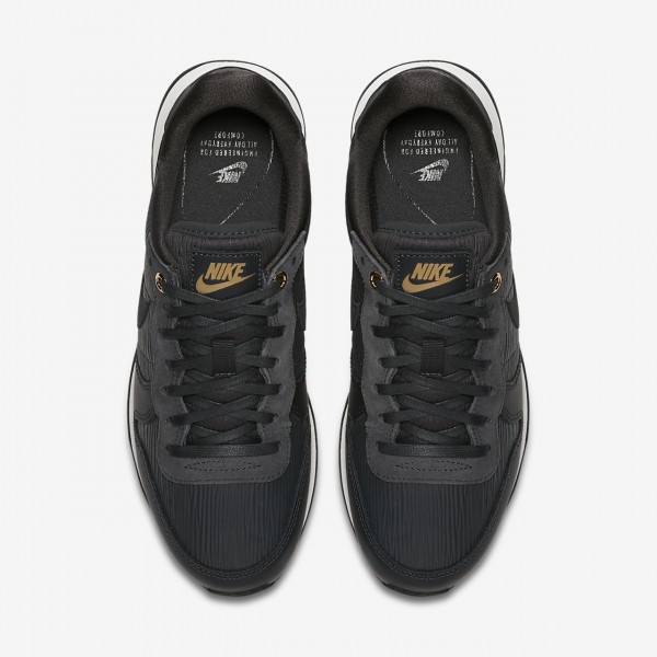 Nike Internationalist Premium Freizeitschuhe Damen Schwarz Weiß 385-50493